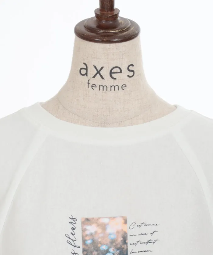 Quick-Dry Print Dolman T-Shirt