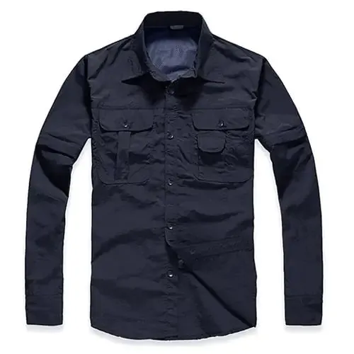 Quick Dry Tactical Button Up Shirt