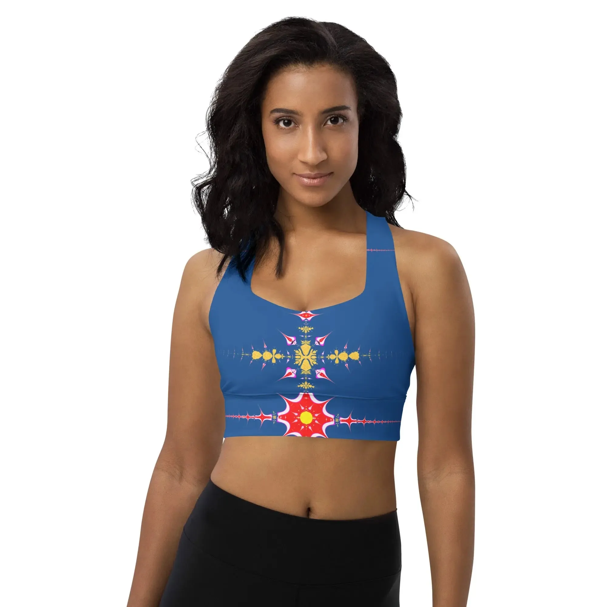 "Hippie Trippy" Collection - Longline Sports Bra