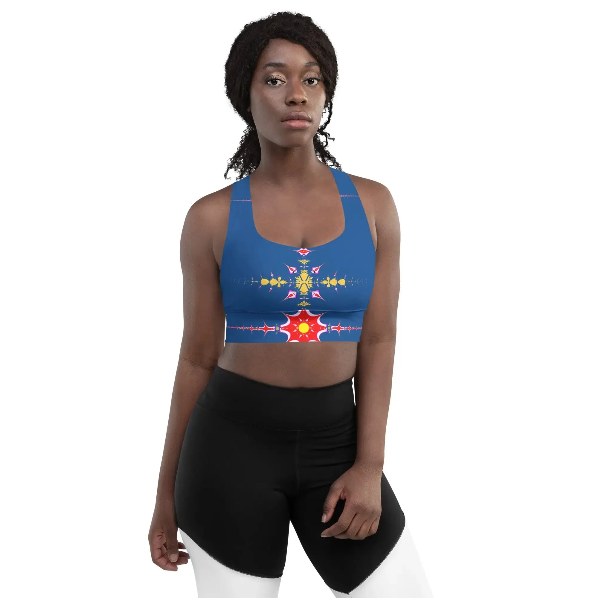 "Hippie Trippy" Collection - Longline Sports Bra