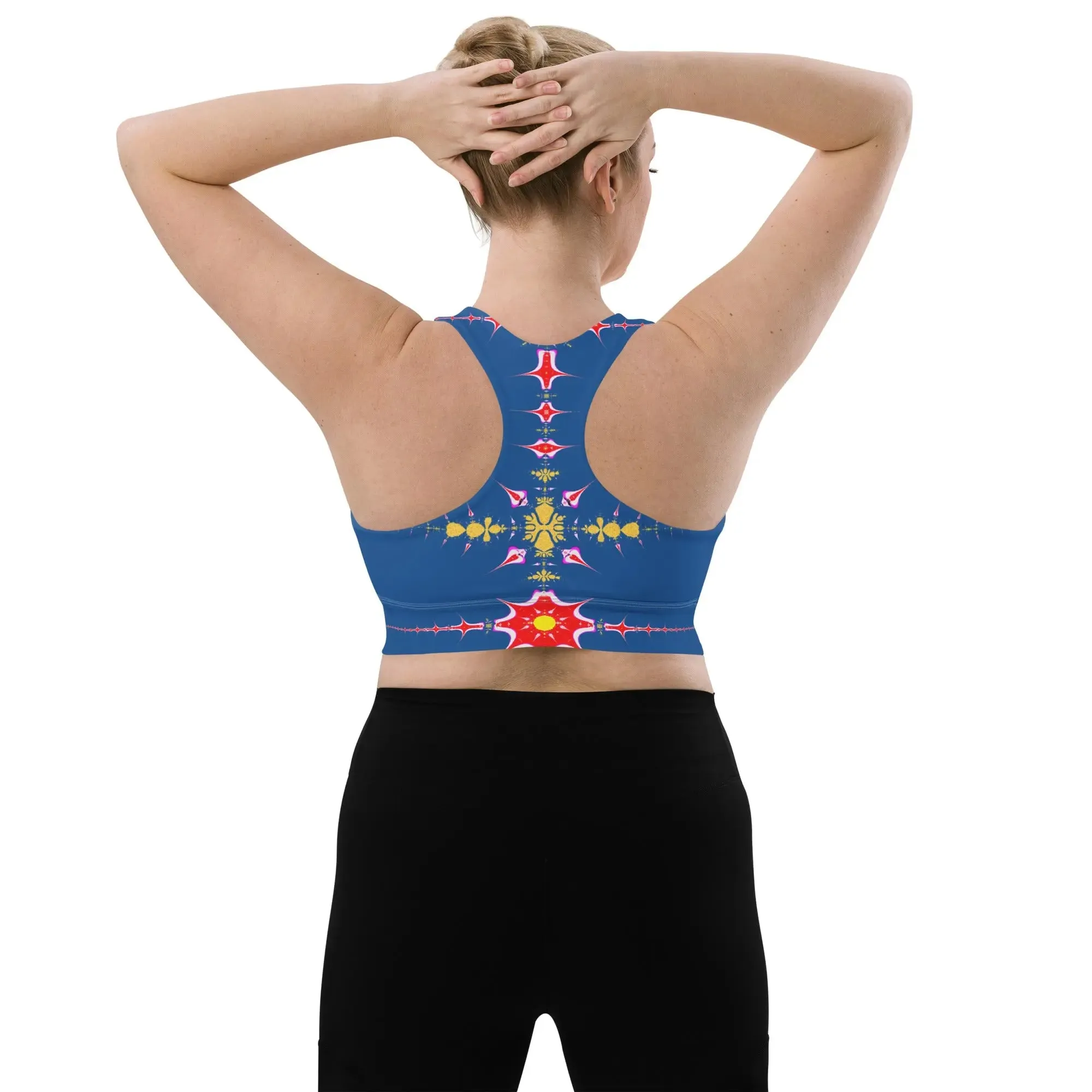 "Hippie Trippy" Collection - Longline Sports Bra