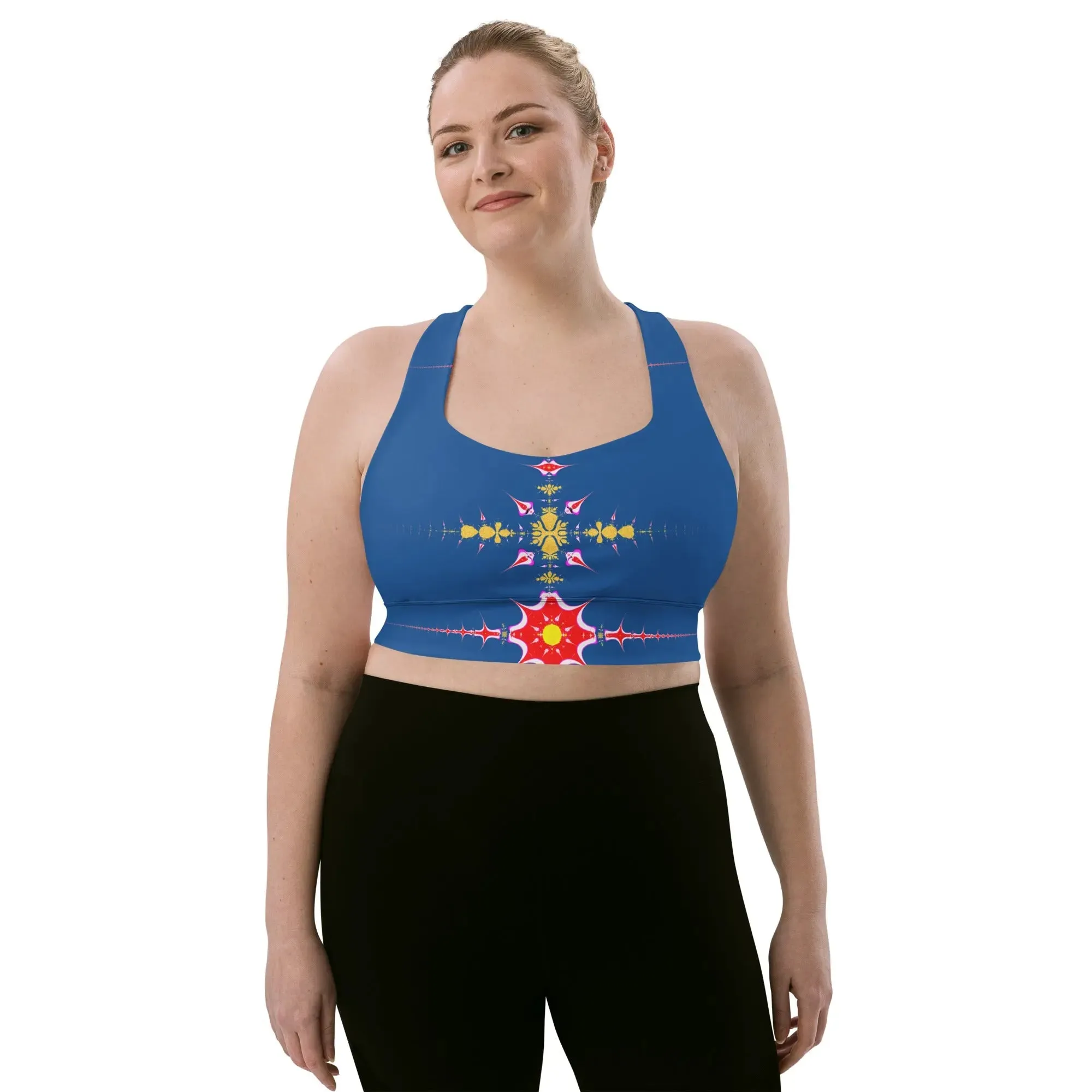 "Hippie Trippy" Collection - Longline Sports Bra