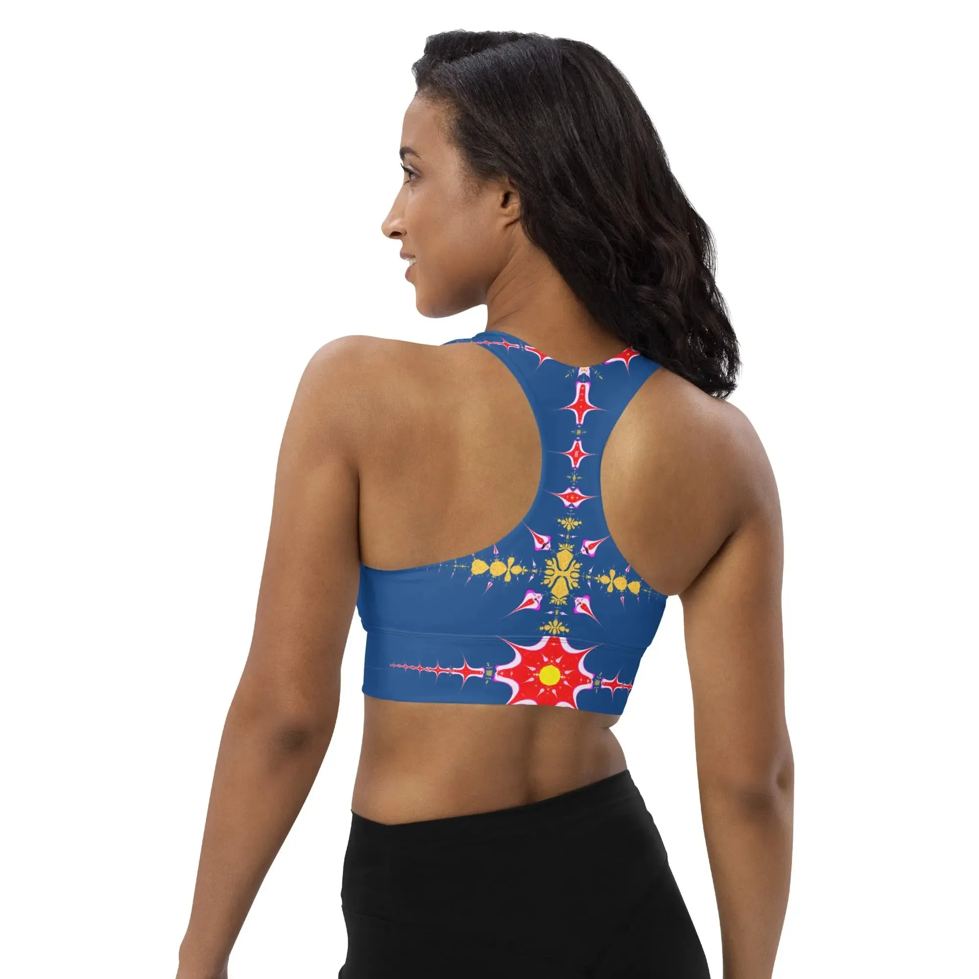 "Hippie Trippy" Collection - Longline Sports Bra