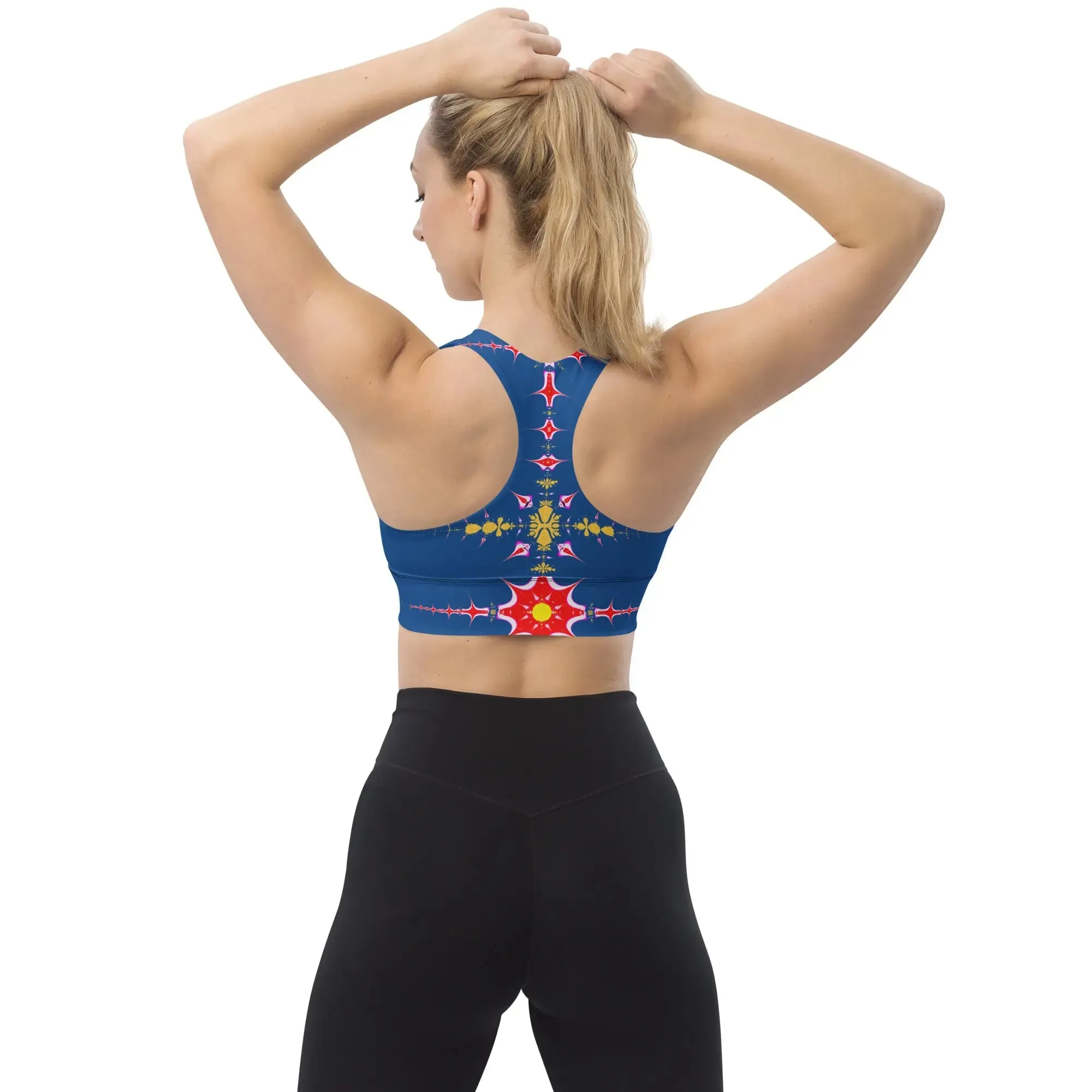 "Hippie Trippy" Collection - Longline Sports Bra