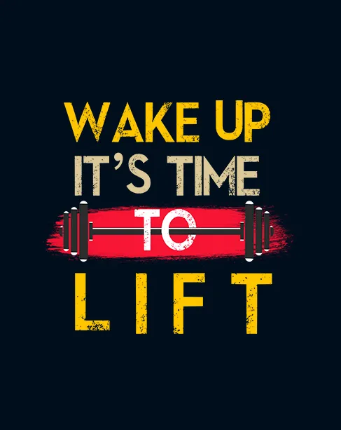 "WAKE UP IT'S TIME TOO LIFT"  HALF-SLEEVE T-SHIRTS