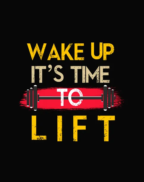 "WAKE UP IT'S TIME TOO LIFT"  HALF-SLEEVE T-SHIRTS