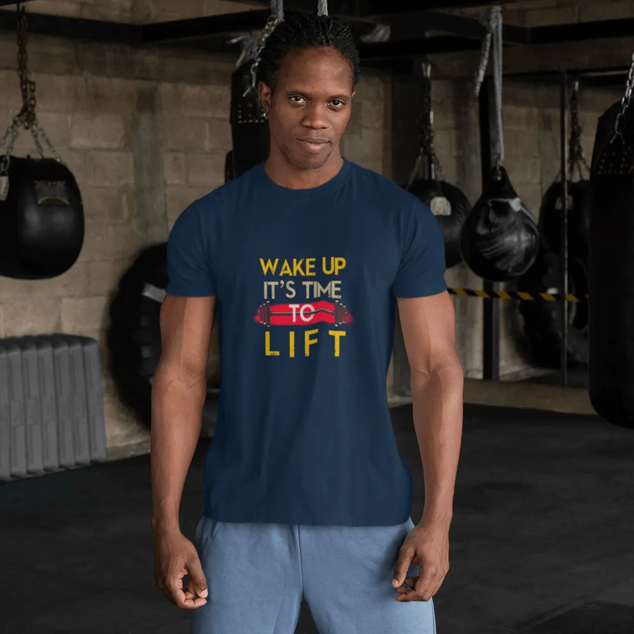 "WAKE UP IT'S TIME TOO LIFT"  HALF-SLEEVE T-SHIRTS