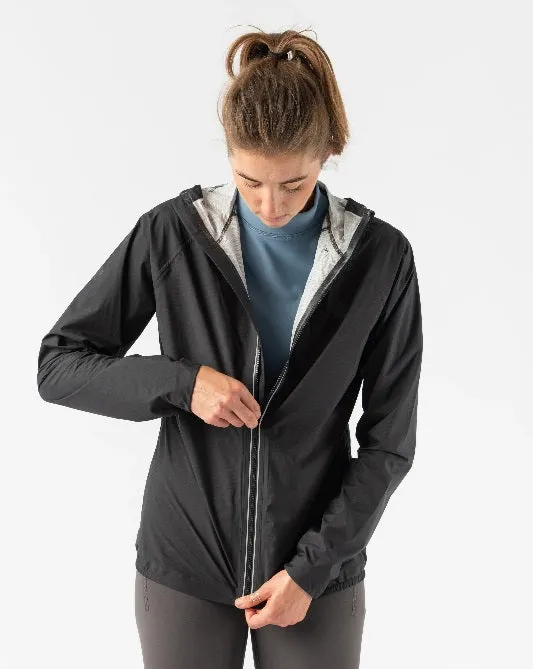 rabbit - Treeline Running Jacket - Black  - Women's