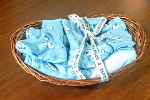 Rabbits Baby Essential Gift Basket (5pc)