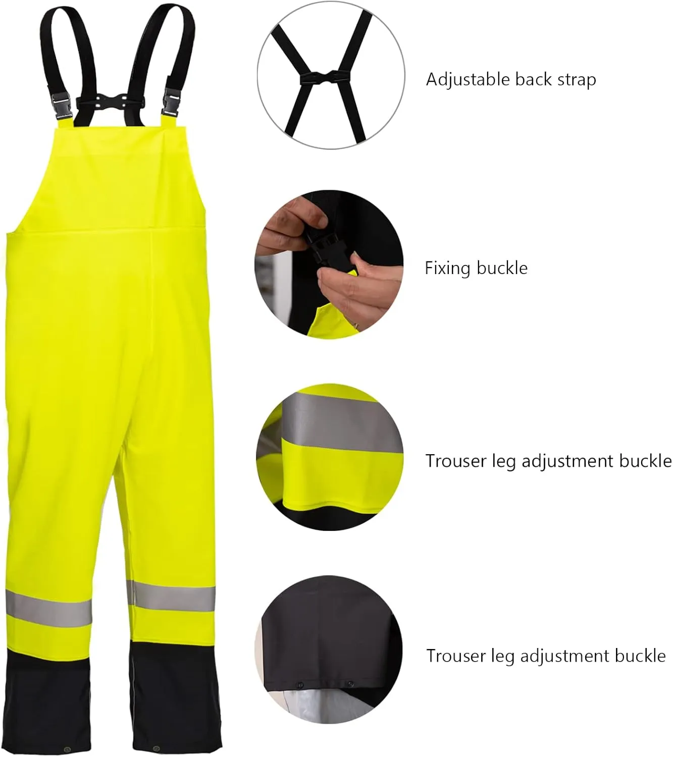 Rain Suit For Men Waterproof Heavy Duty Rain Gear Outdoor All-Sport Work Fishing Jacket & Trouser Raincoats