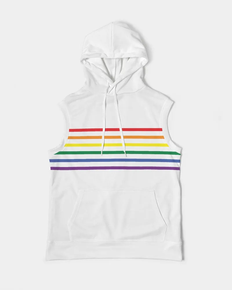 Rainbow Pride Premium Heavyweight Sleeveless Hoodie