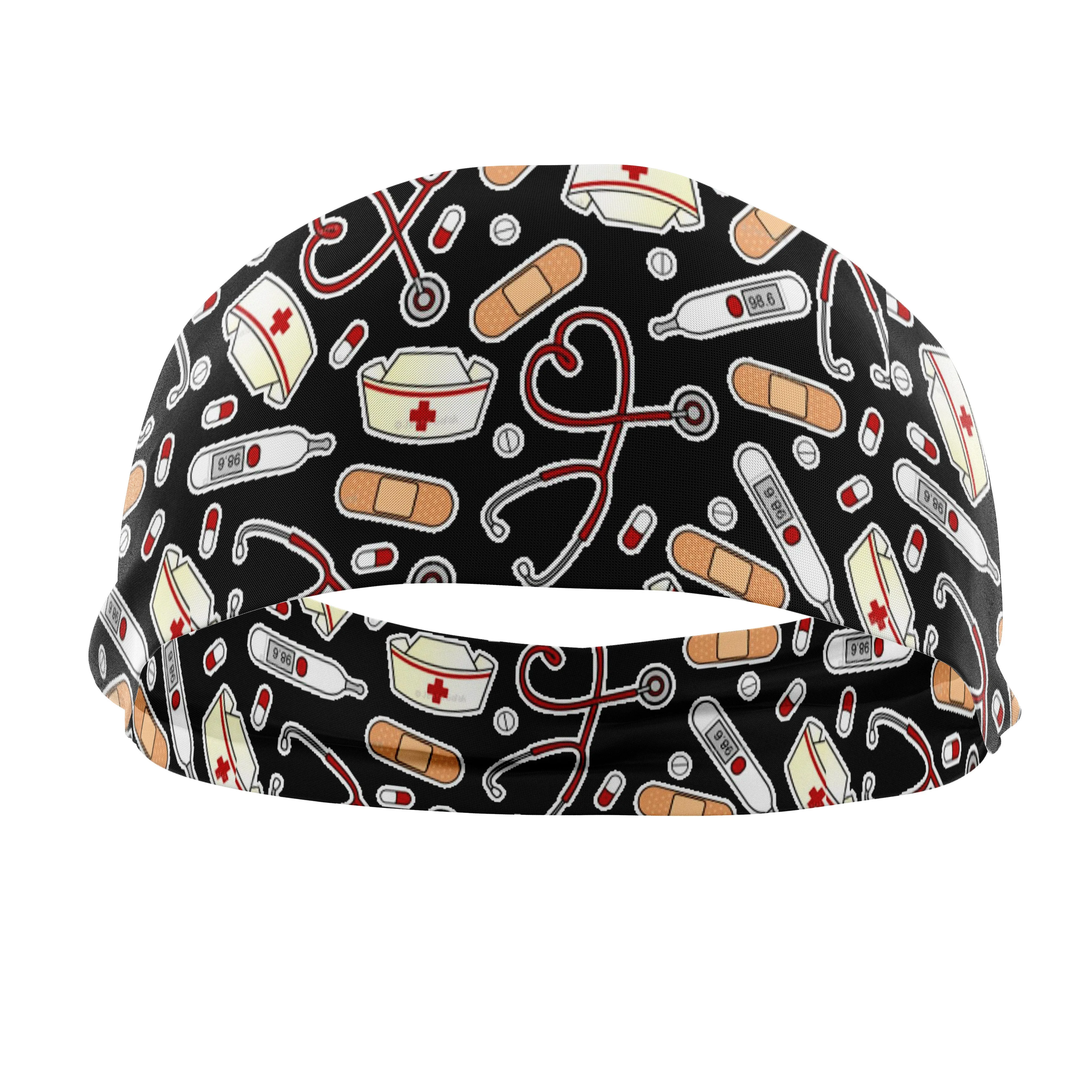 RAVEbandz The Pro - Wide Stretch Headband (Nurse Life)