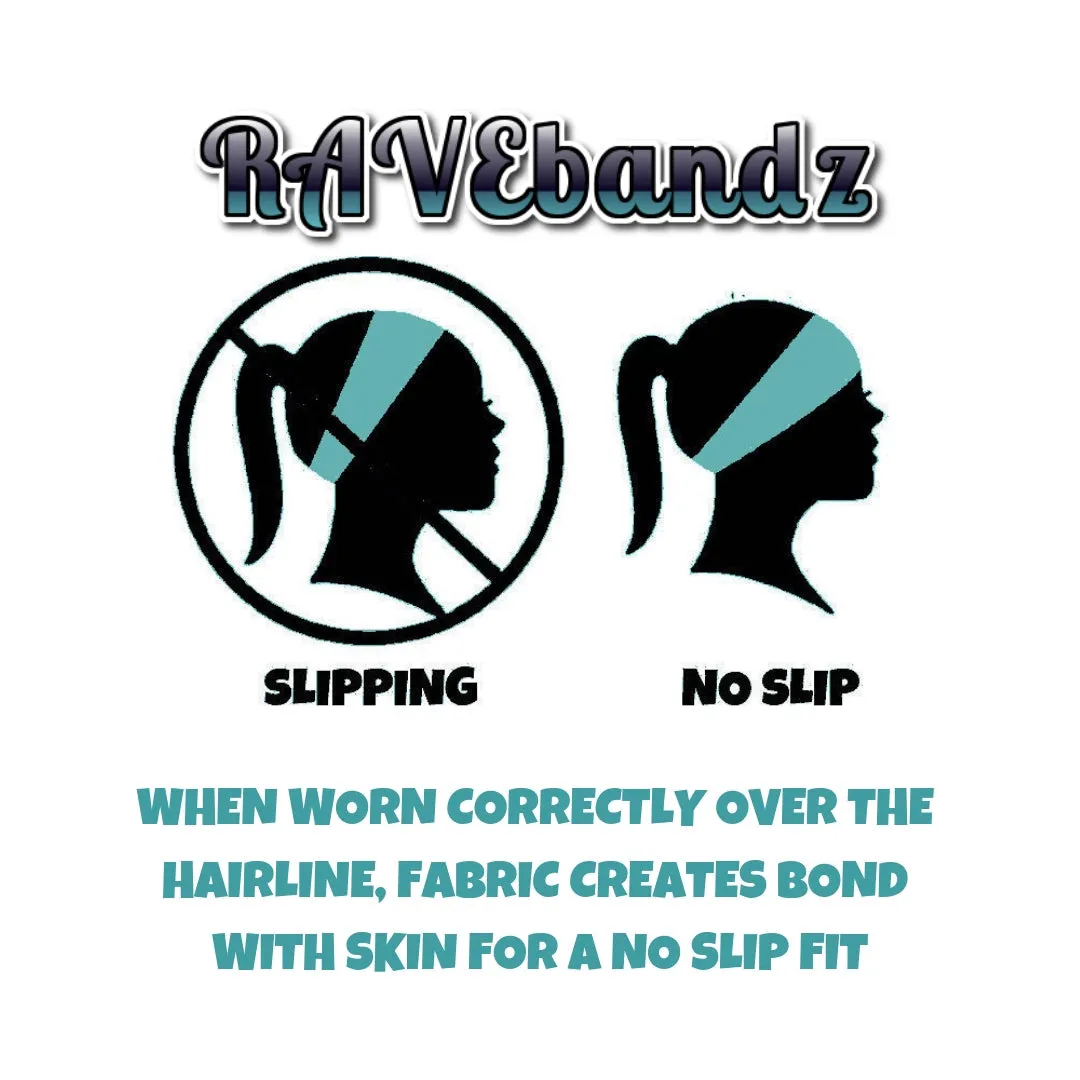 RAVEbandz The Pro - Wide Stretch Headband (Step Up)