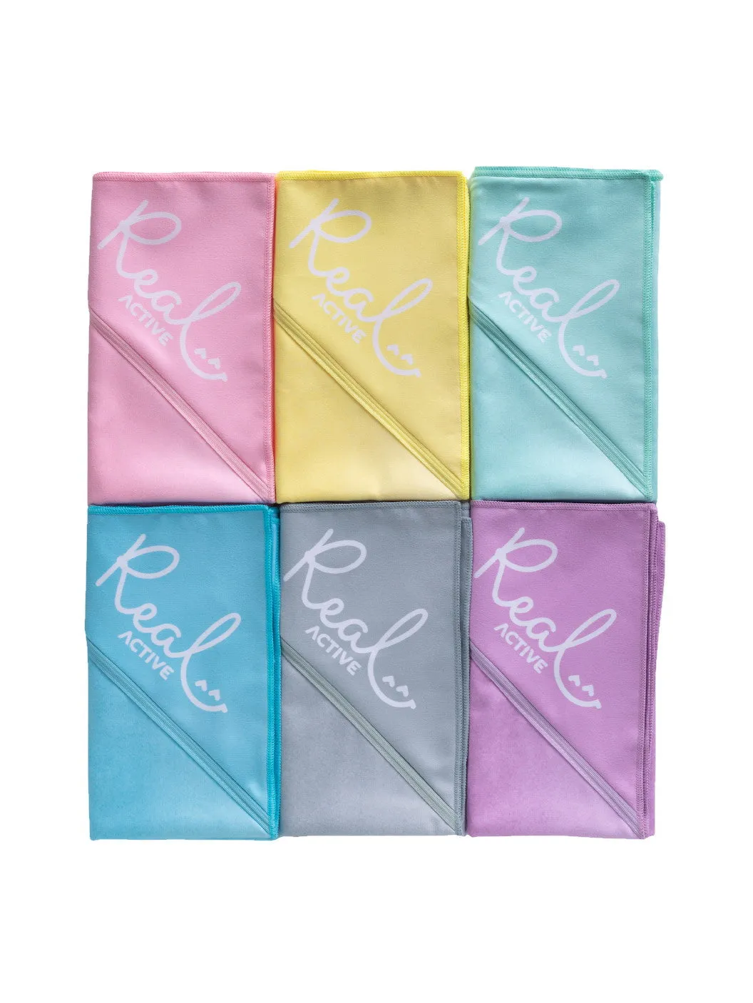 Real Active Gym Towel Plain - Believe - Pink