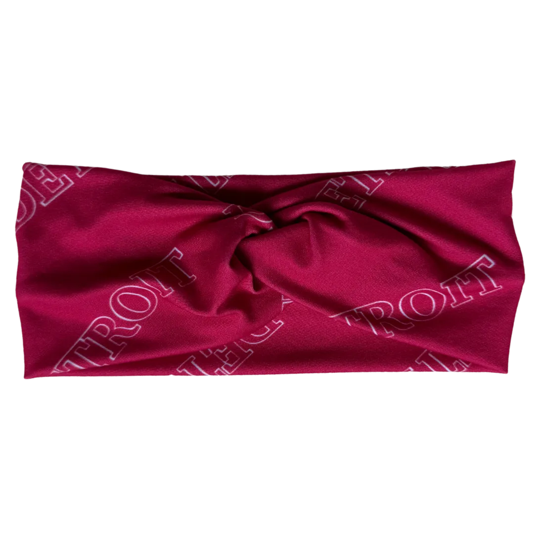 Red Detroit Twisted - Workout Headband