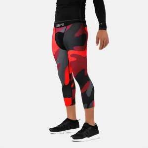 Red Juice Camo Compression 3/4 tights / leggings