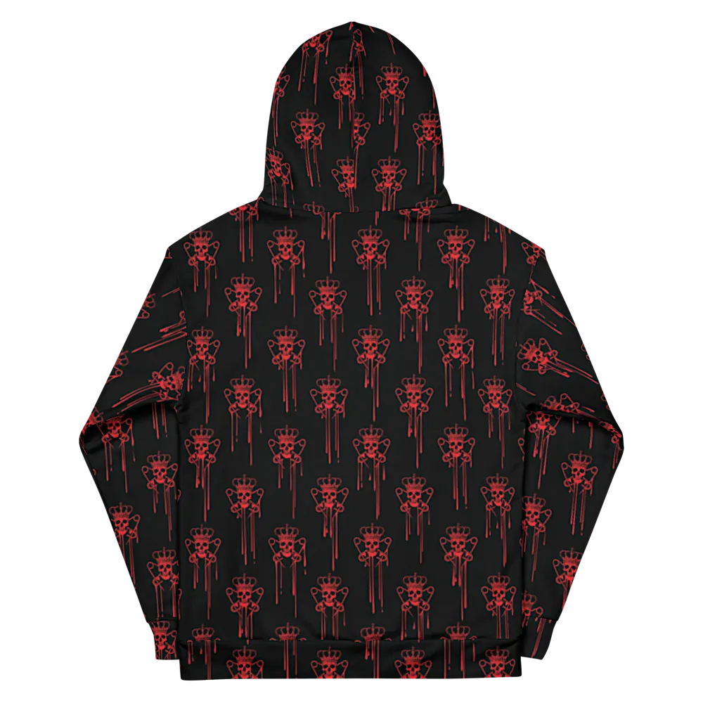 Red Logo Drip Unisex Hoodie