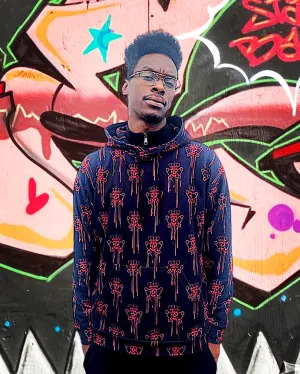 Red Logo Drip Unisex Hoodie