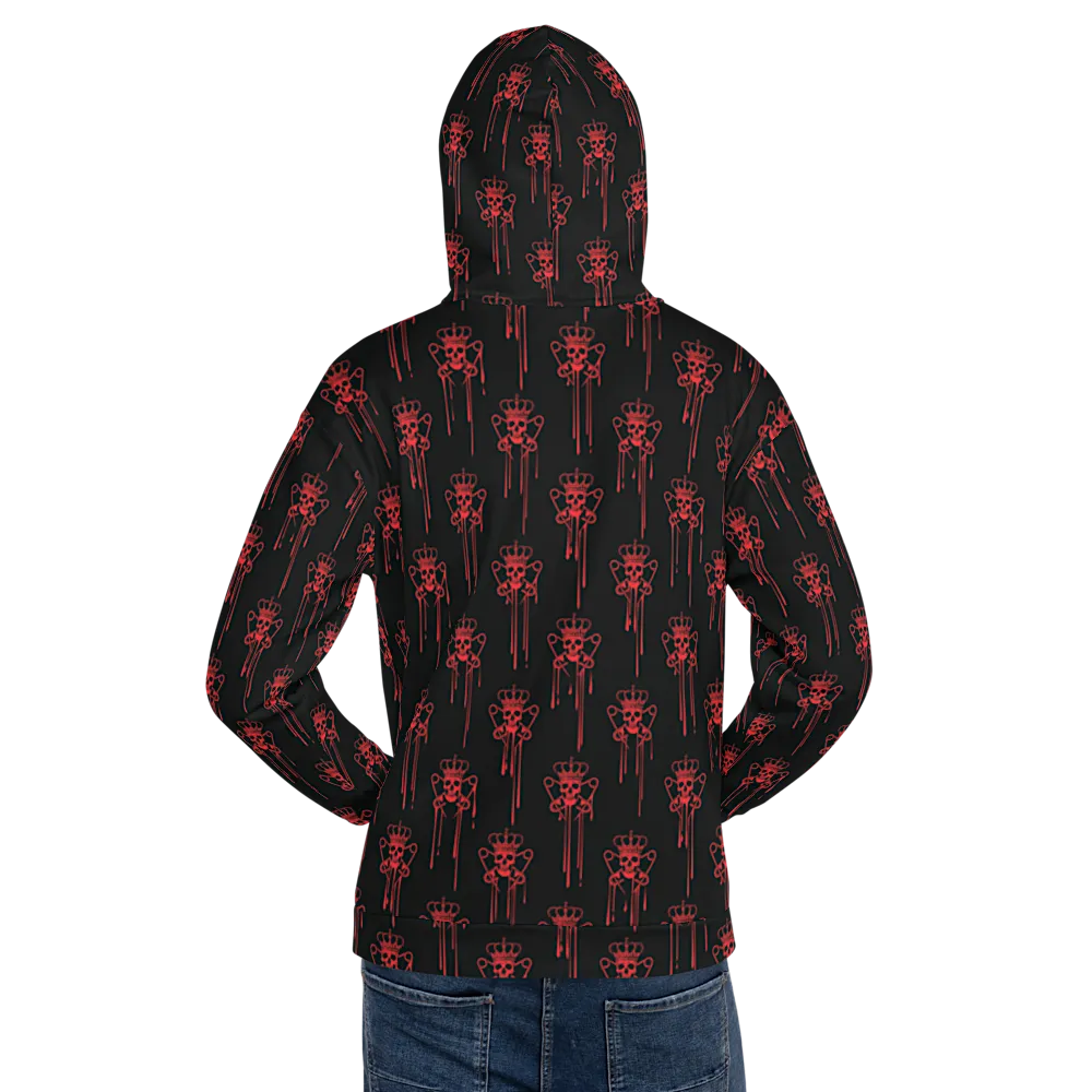 Red Logo Drip Unisex Hoodie