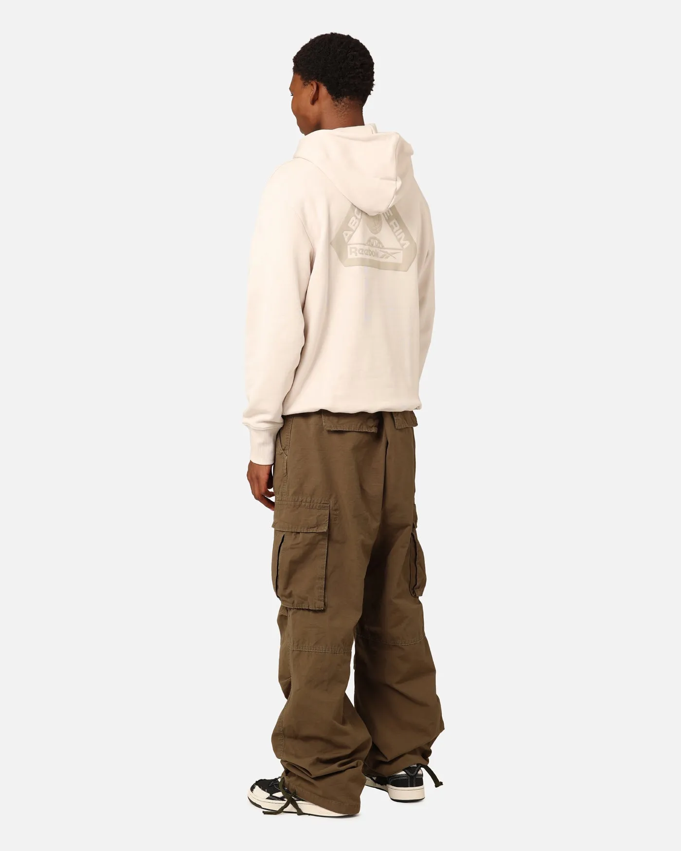 Reebok Above The Rim Hoop Wear Hoodie Vintage White