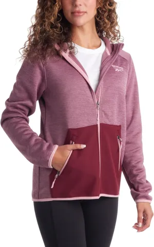 Reebok Womens Active Sweatshirt  Performance Fleece Zip Hoodie Sweatshirt  Dry Fit Performance Outerwear for Women (S-XL)
