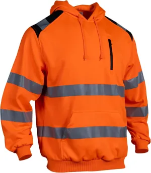 Reflective Hoodie Hi Vis Sweatshirts for Men, Class 3 High Visibility Shirts Long Sleeve Reflective Hoodie for Men