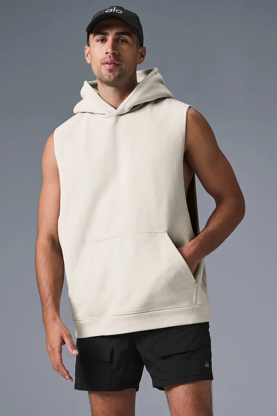 Renown Sleeveless Hoodie - Bone