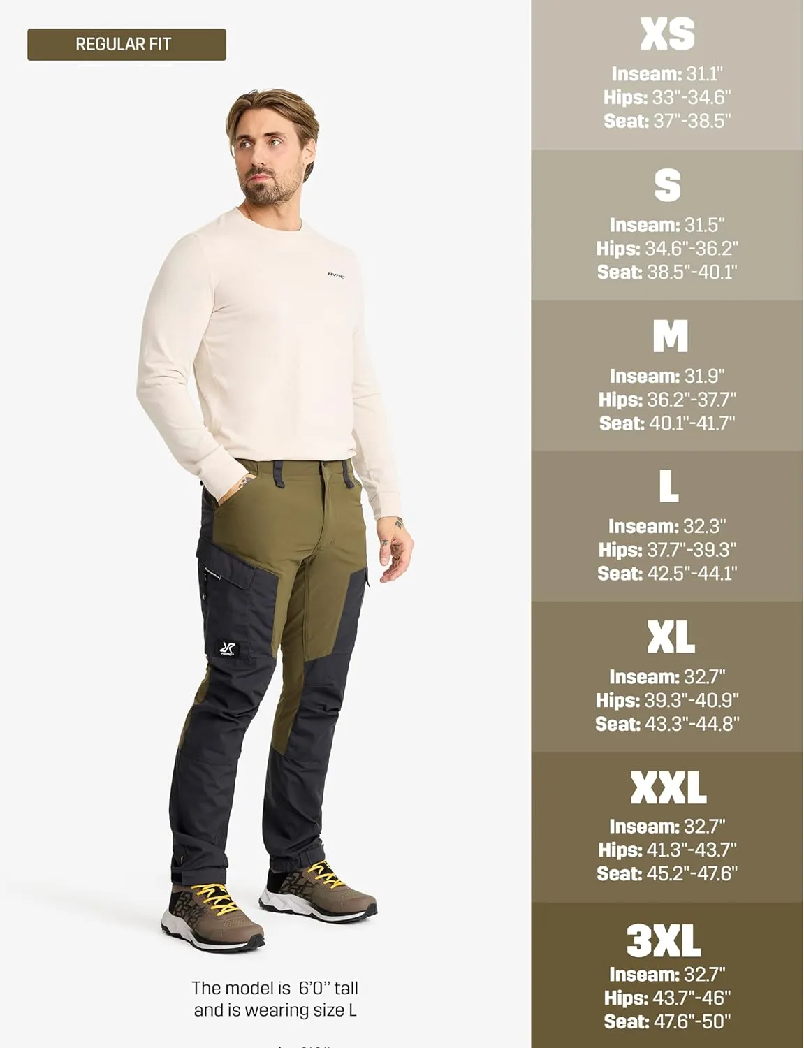 RevolutionRace Men's GP Pants, Durable Pants for All Outdoor Activities