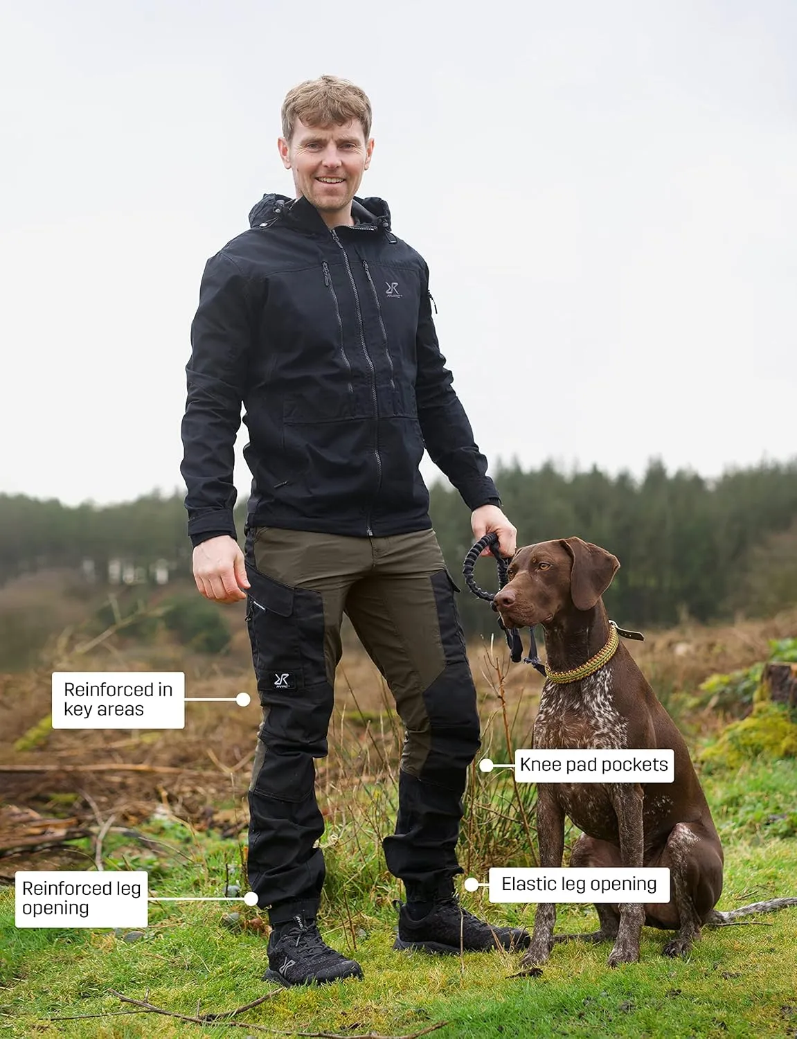 RevolutionRace Men's GP Pants, Durable Pants for All Outdoor Activities