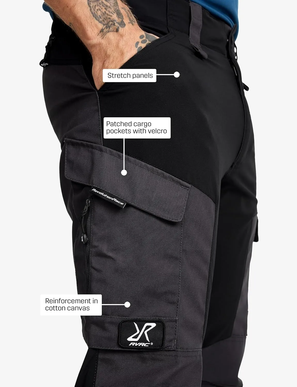 RevolutionRace Men's GP Pants, Durable Pants for All Outdoor Activities
