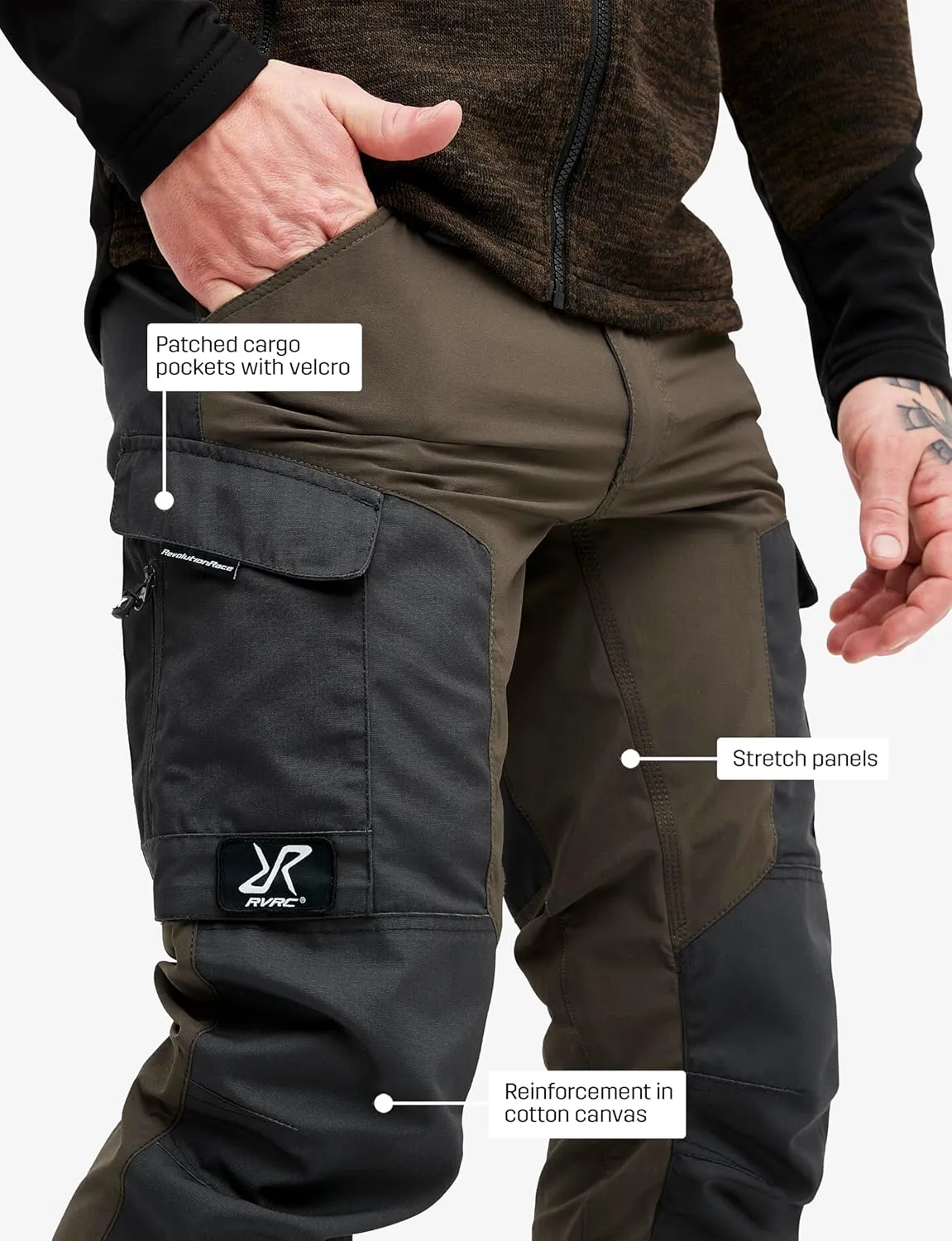 RevolutionRace Men's GP Pants, Durable Pants for All Outdoor Activities