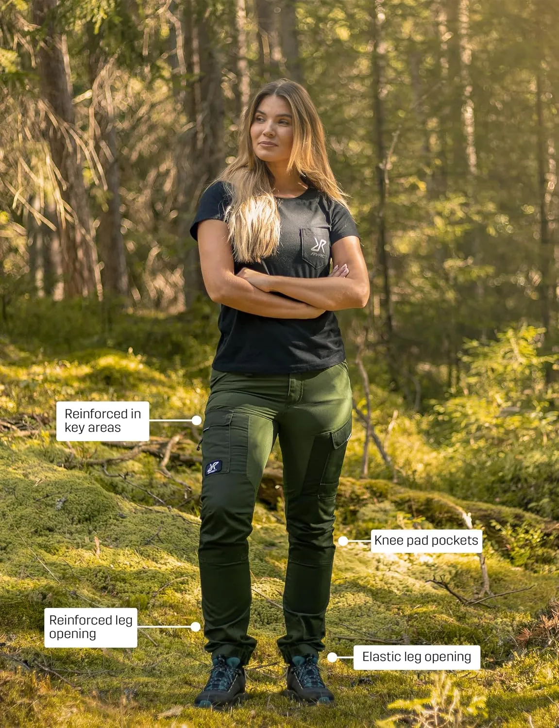 RevolutionRace Women's GP Pants, Durable Pants for All Outdoor Activities