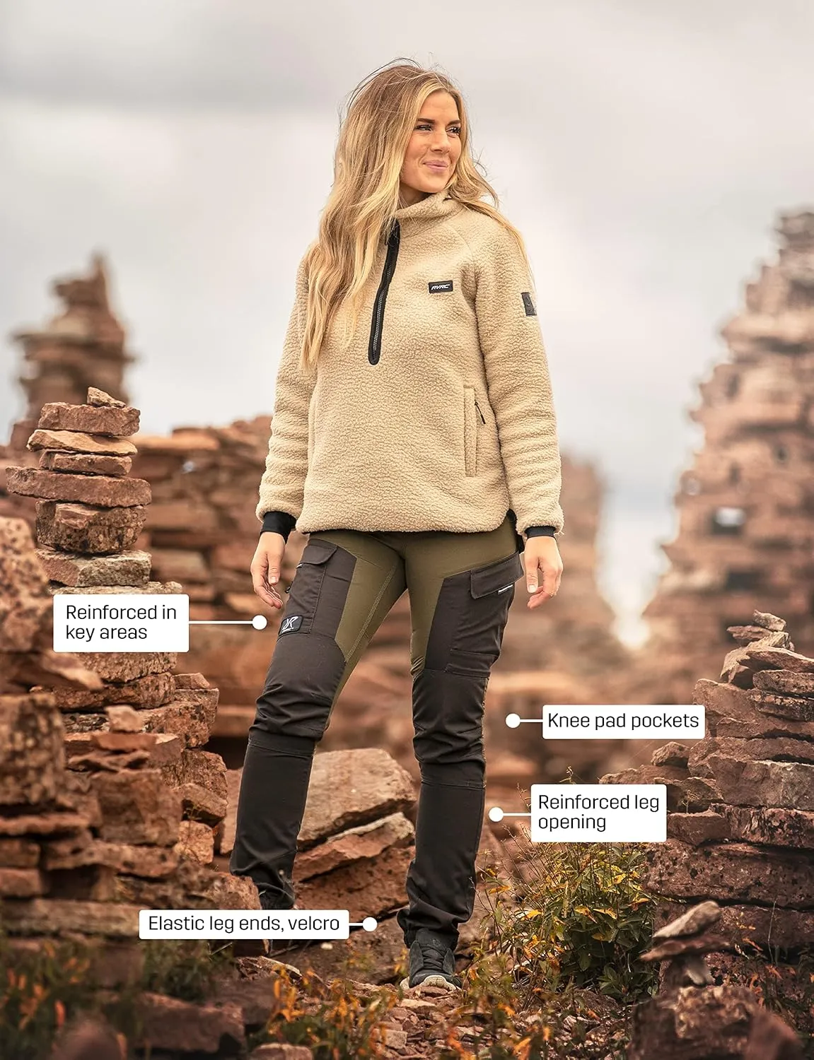 RevolutionRace Women's GP Pants, Durable Pants for All Outdoor Activities