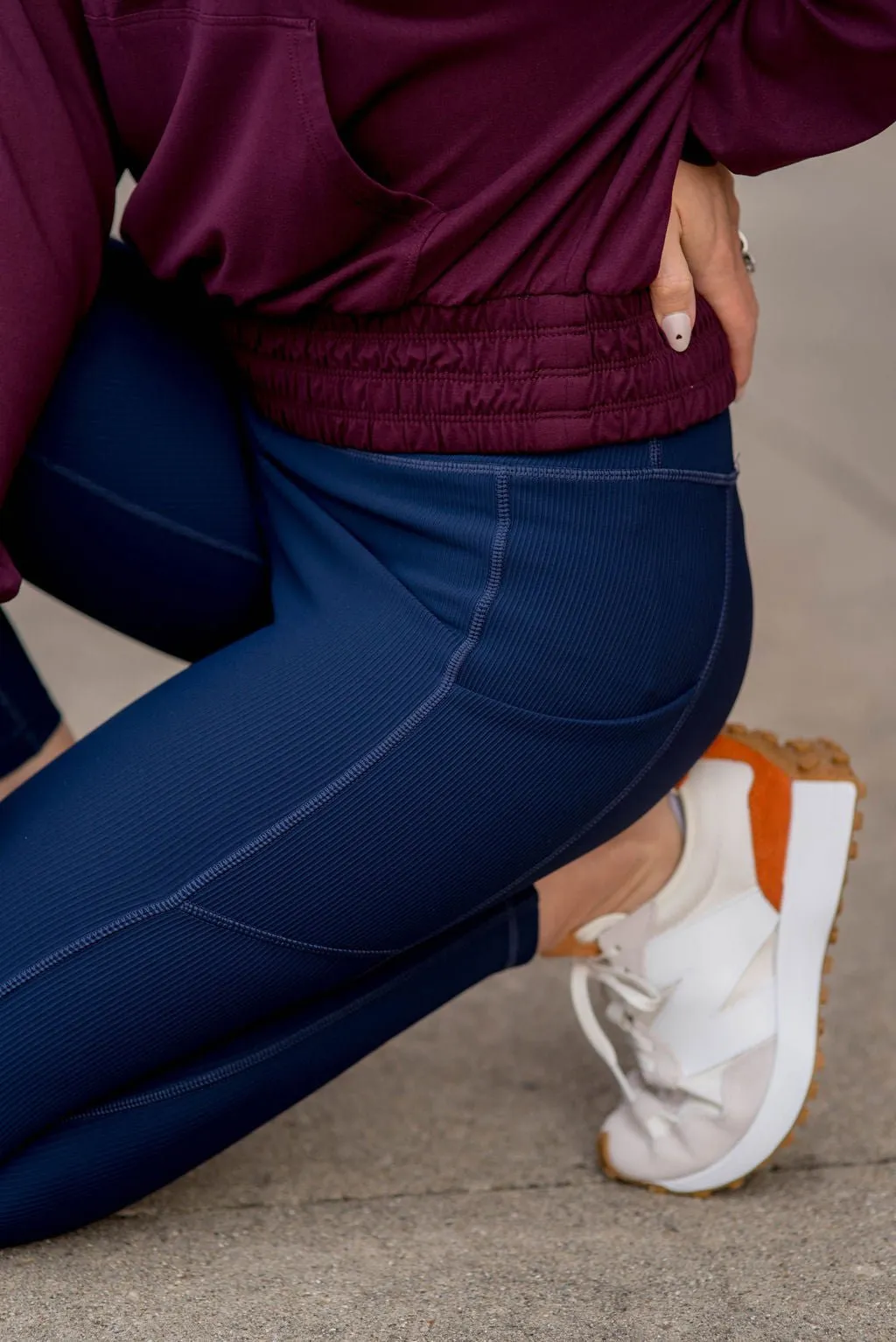 Ribbed Side Pocket Leggings