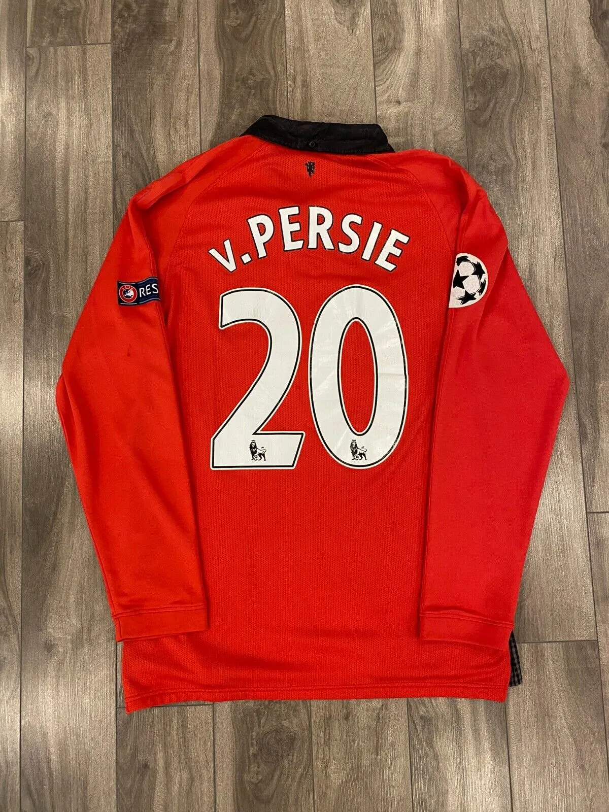 Robin van Persie Manchester United Jersey Mens Large Red Nike LongSleeve 2013/14