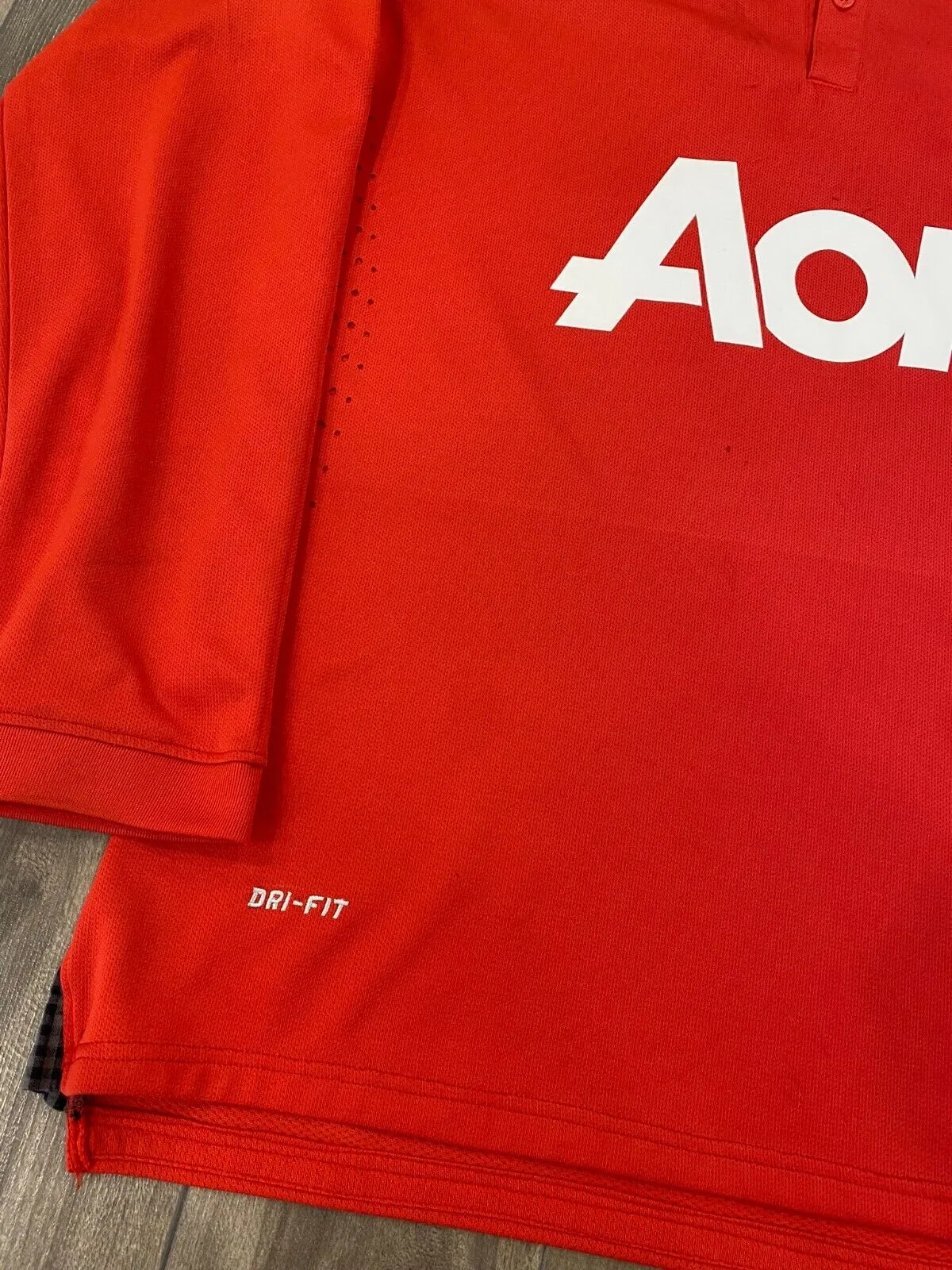 Robin van Persie Manchester United Jersey Mens Large Red Nike LongSleeve 2013/14