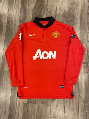 Robin van Persie Manchester United Jersey Mens Large Red Nike LongSleeve 2013/14