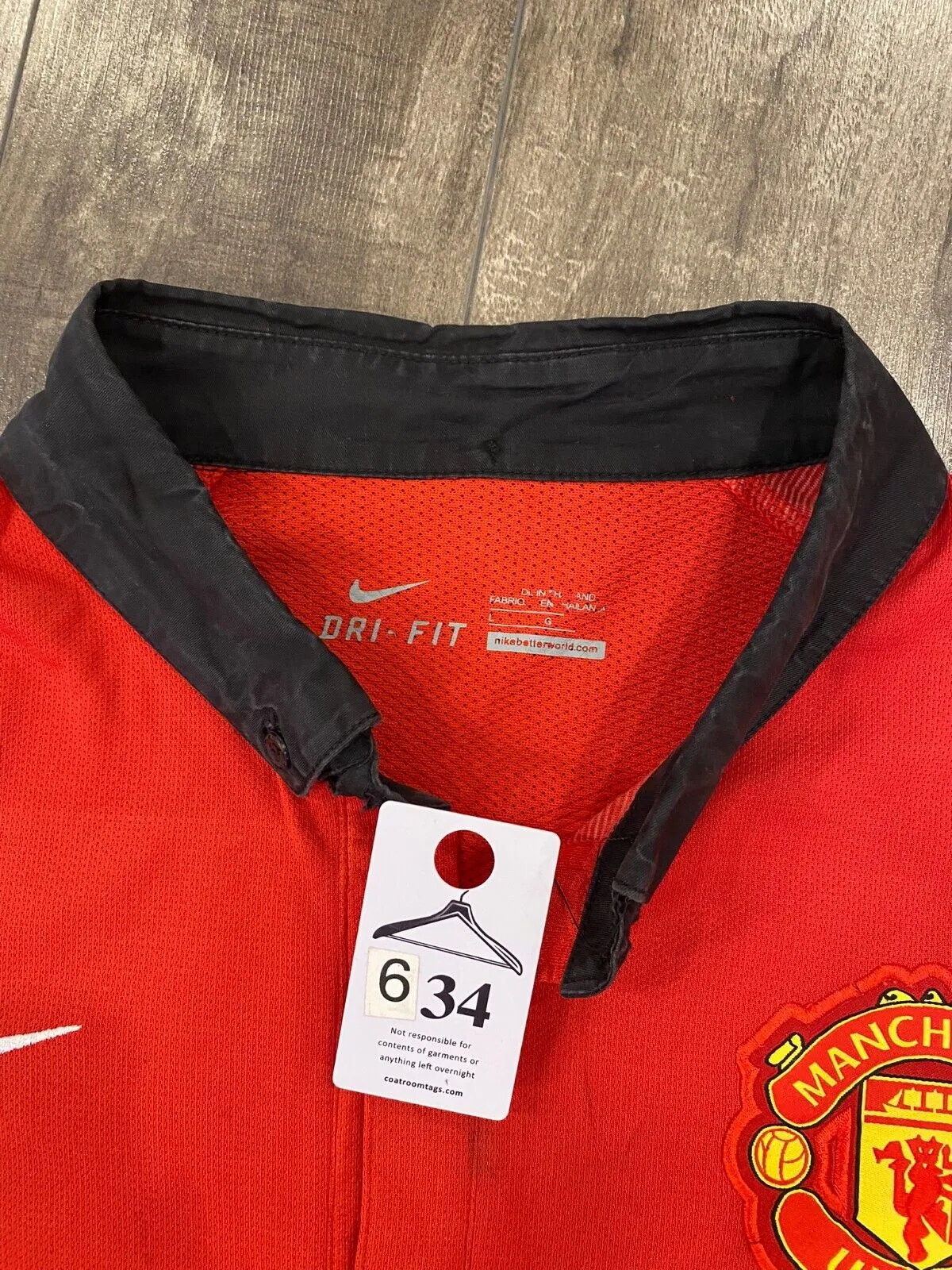 Robin van Persie Manchester United Jersey Mens Large Red Nike LongSleeve 2013/14