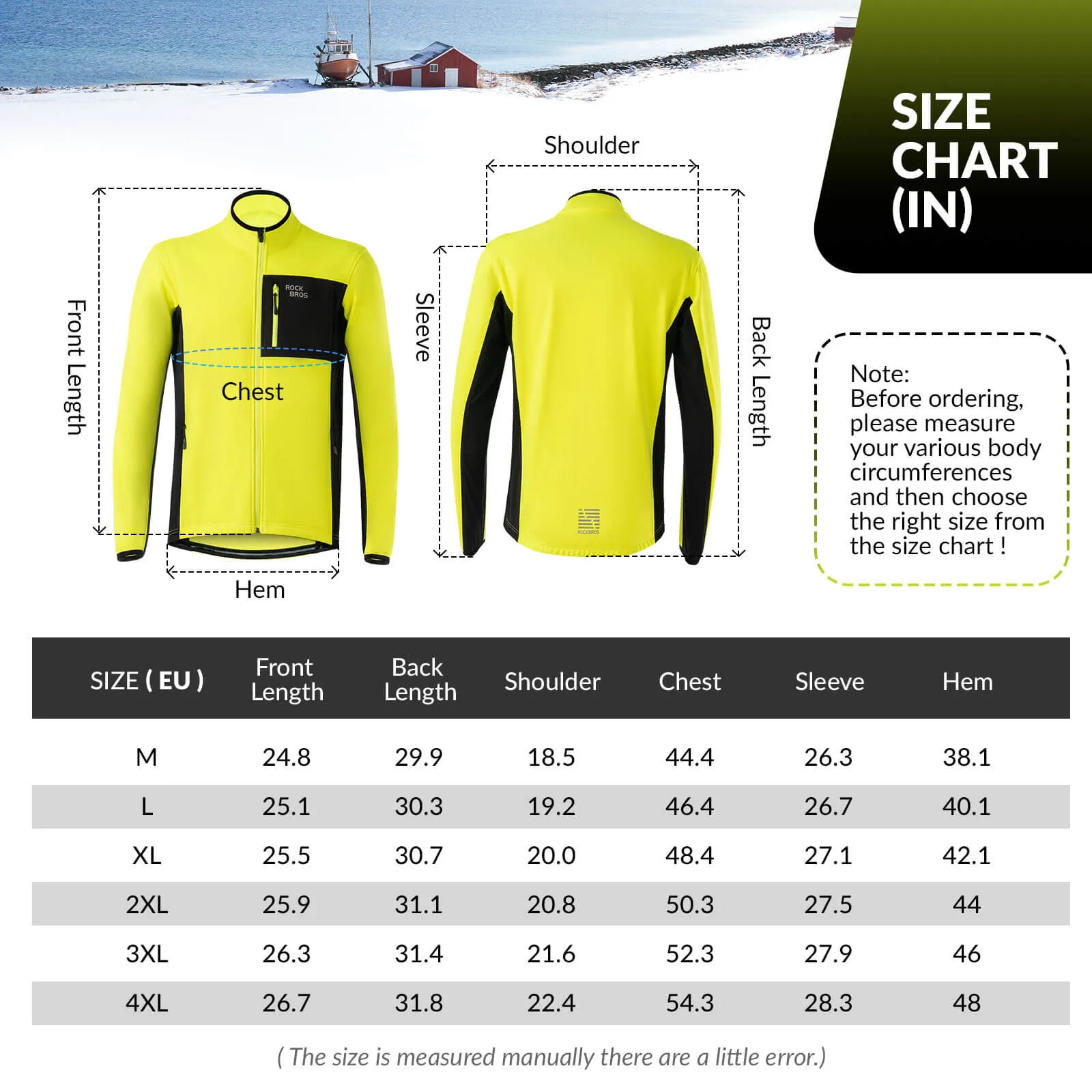 ROCKBROS Winter Windproof Thermal Cycling Jacket