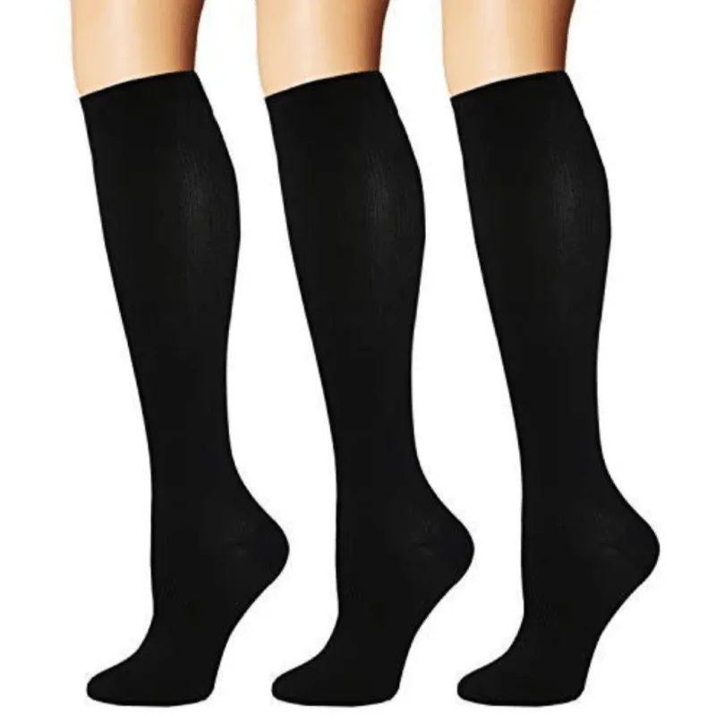 Running Compression Stockings 20-30 Mmhg Sports Socks (3-Pack)