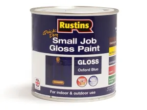 Rustins Quick Dry Small Job Gloss Oxford Blue Paint 250ml