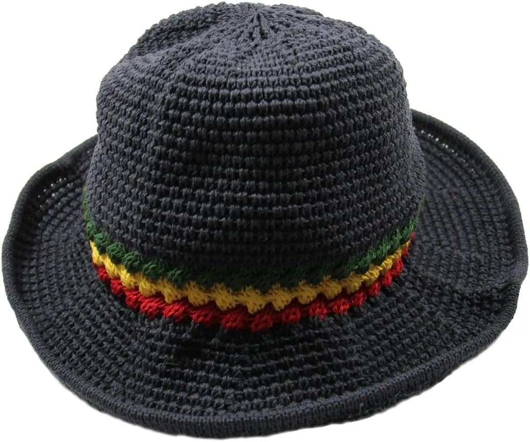 RW Knitted Crochet Fordable Hat with Flexible Wire Brim