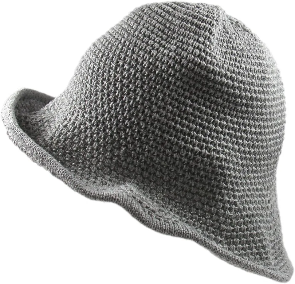 RW Knitted Crochet Fordable Hat with Flexible Wire Brim