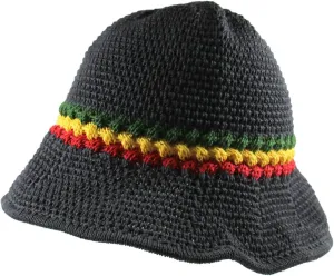 RW Knitted Crochet Fordable Hat with Flexible Wire Brim