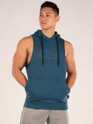 Ryderwear Royal Sleeveless Hoodie - Teal