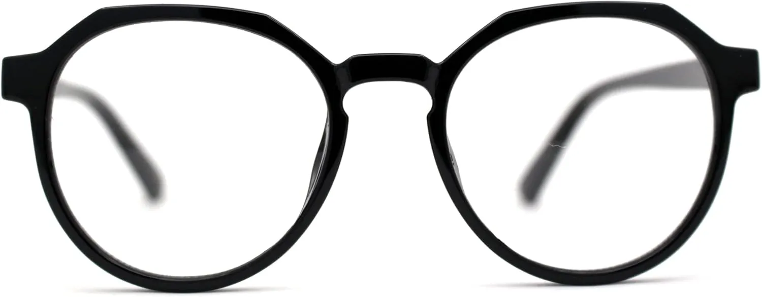 SA106 Kid Girls Flexible Rubber Geometric Keyhole Blue Light Filter Computer Glasses