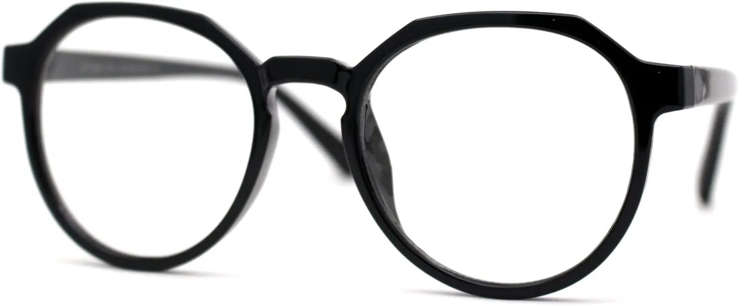 SA106 Kid Girls Flexible Rubber Geometric Keyhole Blue Light Filter Computer Glasses