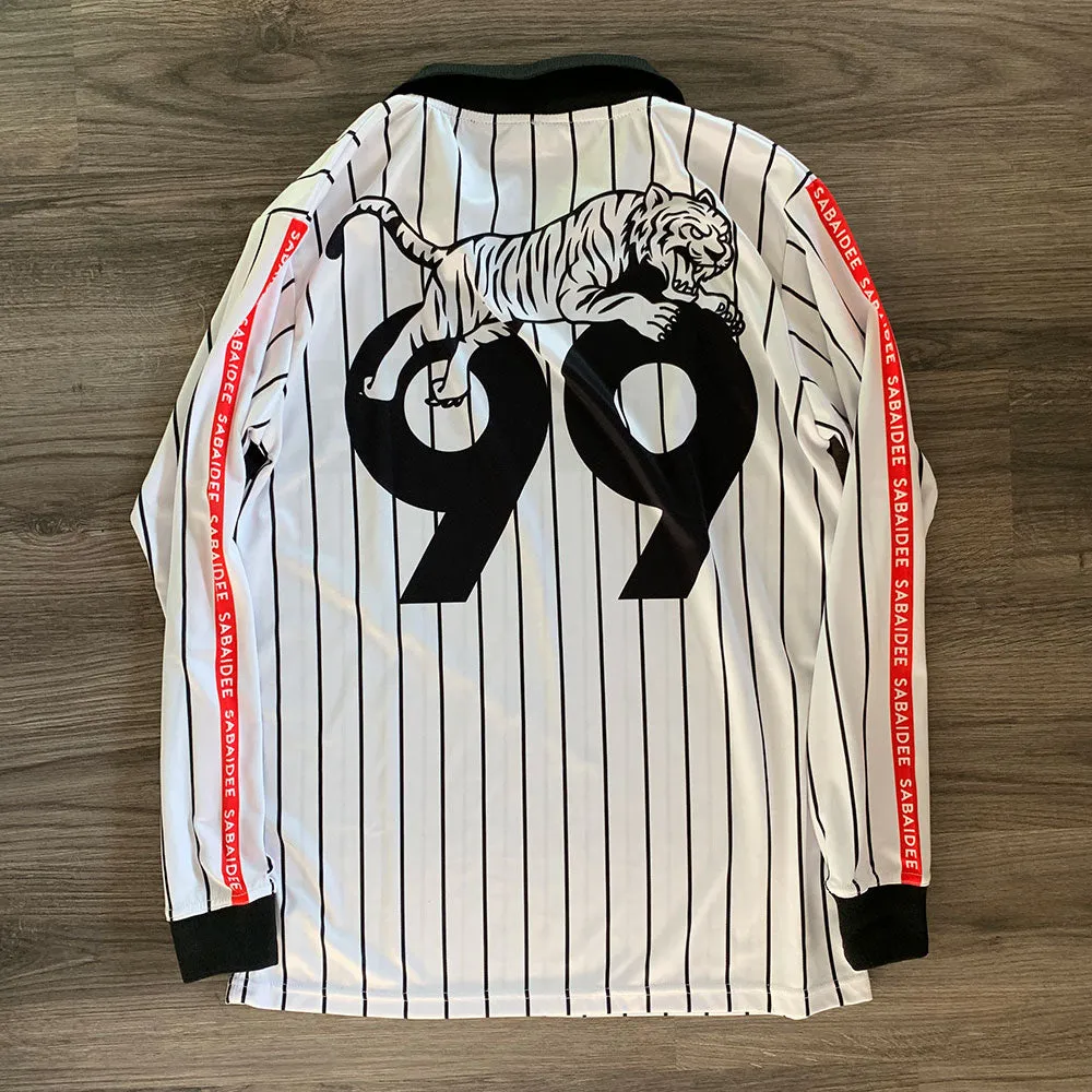 Sabaidee Stripe Long Sleeve Soccer Jersey