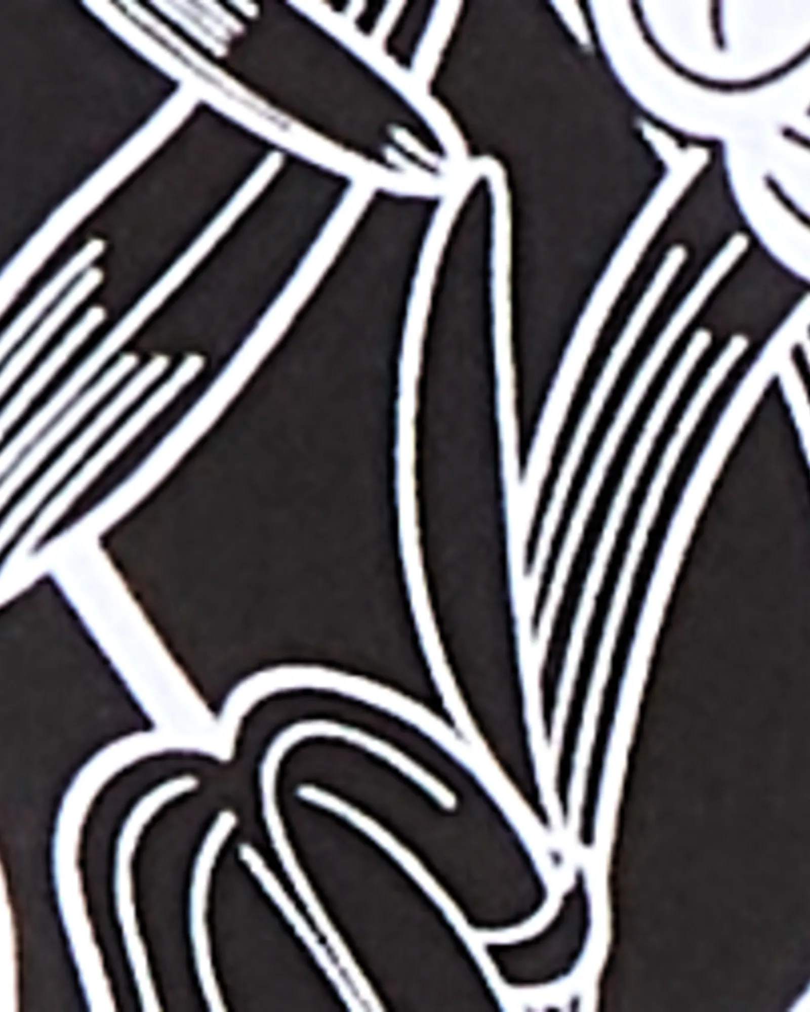 Saffron Tank | Black / White