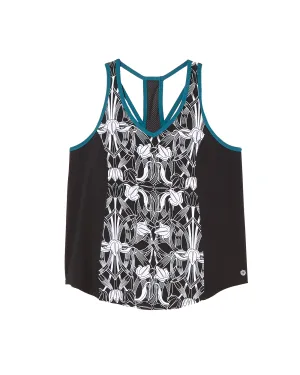 Saffron Tank | Black / White